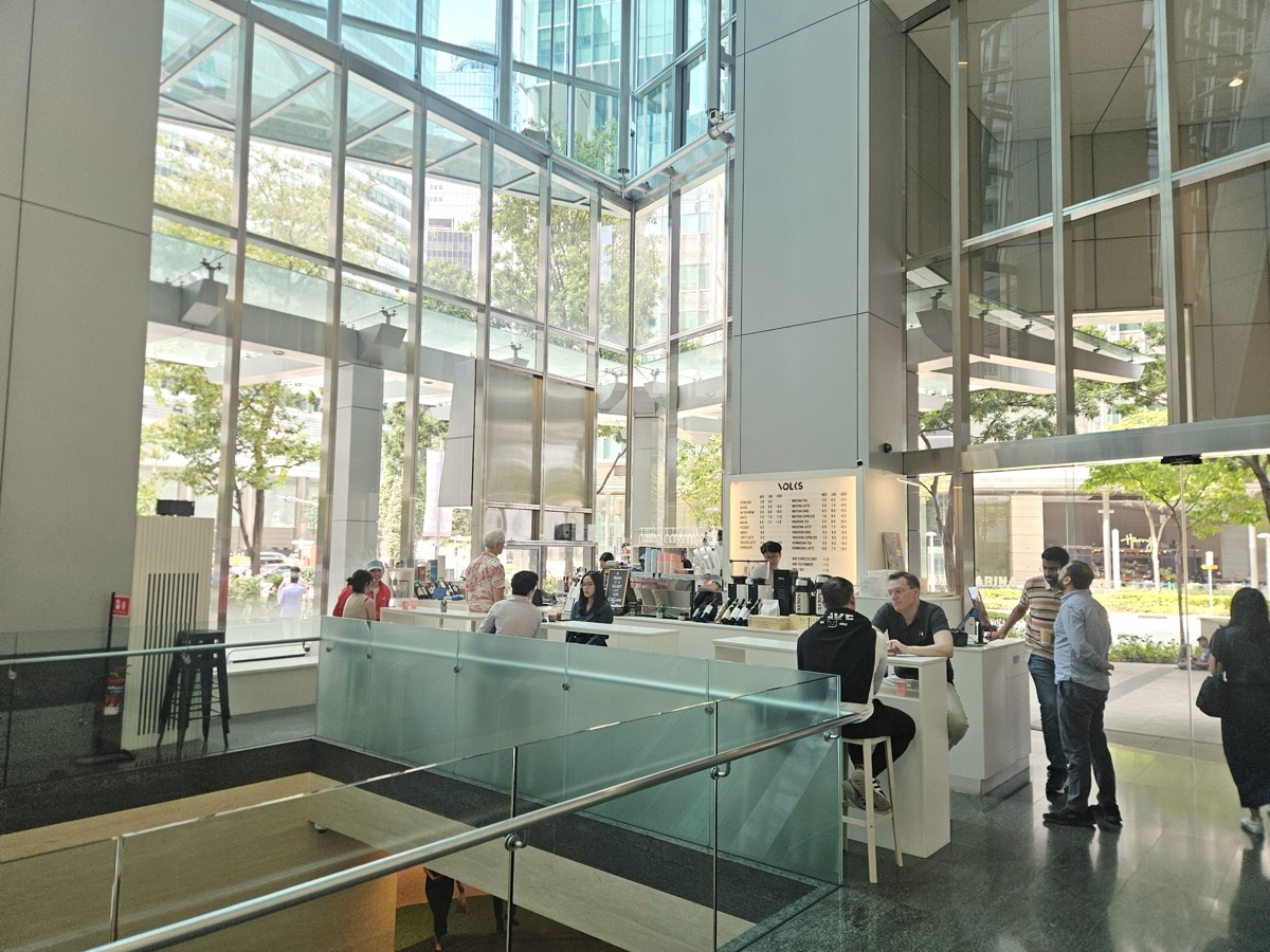 The Volks counter at One Raffles Quay lobby